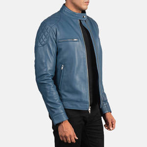 <b>Men</b> Soft Genuine Leather <b>Jacket</b> Premium Casual Full Zip Comfortable Durable Regular Fit Everyday Fashion Outerwear Winter Quick - Product Image 3