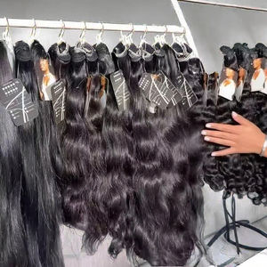 Letsfly 9A ผมบราซิลแบบ Body Wave Remy Hair ต่อผมแบบเครื่องจักร Double Weft ผมเวอร์จิ้นสีน้ำตาลผสม 20 ชิ้น/ล็อต จัดส่งฟรี - Product Image 2