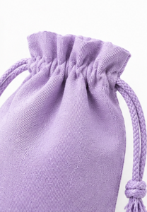 Pochette cadeau en coton violet avec cordon de serrage, texture gaufrée, petite pochette anti-poussière avec cordon à pompon pour emballage cadeau - Product Image 4