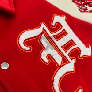 Pakistan Manufacture Custom Made Higher Quality Letterman <b>Jacket</b> Best Quality Fabric Wool And <b>Leather</b> OEM Service Latest Design - Product Image 5