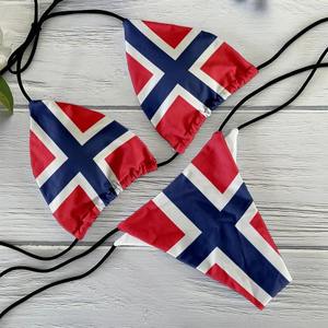 Conjunto de Bikini Sexy con Bordado de la Bandera de Alemania, Traje de Baño de Dos Piezas con Contraste, Traje de Baño de Patchwork para Mujer, Atuendo Sexy para la Playa, Traje de Baño de Verano - Product Image 6