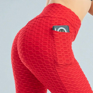 Gym Wear High Waist <b>Slim</b> Fit Cotton/Bamboo Leopard Pattern Knee-Length Yoga Workout <b>Leggings</b> Pocket Running Plus Size Casual - Product Image 2