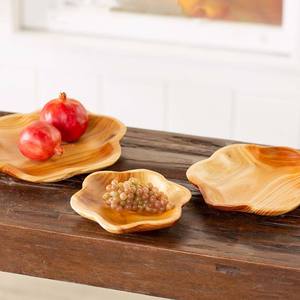 Eco-Friendly Dark Brown Wooden Charger Plate for Wedding Hotel & Restaurant Use Customized Color/Size Classic Style - Product Image 2