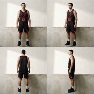 Basketball Jacket <b>Top</b> <b>Vest</b> Quick Dry Breathable Jersey Polyester Sportswear Custom Logo Unisex Sleeveless OEM Service Training - Product Image 2