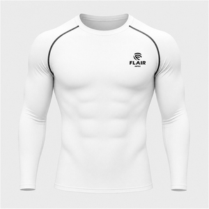 Camisetas de compresión de buena calidad al por mayor, camisetas de compresión para hombre de talla grande con impresión por sublimación de alta calidad - Product Image 2