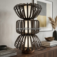 Lampe de table Mayang, design moderne, éco-responsable, flexible, à commande tactile LED, pour salon, chambre, hôtel, décoration intérieure