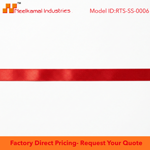 Ruban de satin rouge simple face de 6 mm en gros pour pinces à cheveux, boîtes à gâteaux, emballage de bougies, scrapbooking, couture, bricolage, décoration de fête - Product Image 6