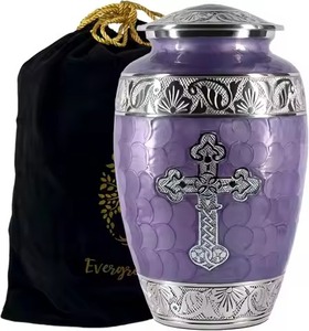 Urna funeraria para cenizas de seres queridos, recipiente conmemorativo decorativo para cenizas humanas, urna de homenaje. - Product Image 6