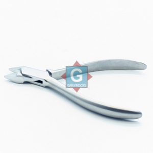 Pince Aderer en acier inoxydable Gray Rocks pour orthodontie, outil de pliage de fil, 12 cm, instrument manuel de classe II, argent -2525-72 - Product Image 1