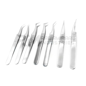 แหนบปลายแหลมสแตนเลสคุณภาพสูง RMI สำหรับต่อขนตา - Product Image 4