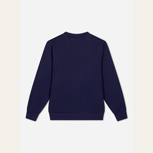 เสื้อสเวตเชิ้ตผู้ชาย สีพื้น ผ้าแจ็คการ์ด คอกลม ทรงหลวม สไตล์ลำลอง เสื้อฮู้ดผู้ชาย - Product Image 6