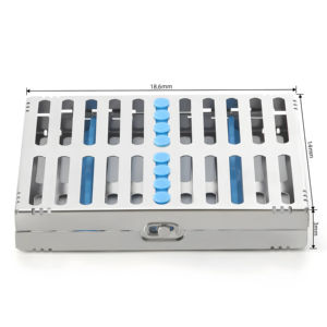 Bandeja de Esterilización Manual de Acero Inoxidable de Alta Calidad para Autoclave, 10 Instrumentos Dentales de Mahfooz Instruments - Product Image 3