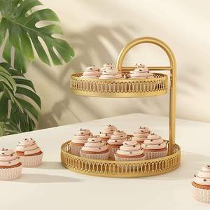 Modern Metal Fruit Basket Bowl Large Wire Fruit <b>Vegetable</b> Storage Tray Decorative Produce Organizer <b>Stand</b> for Kitchen - Product Image 2