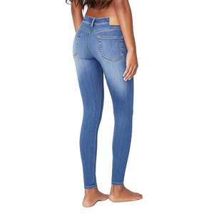 Service OEM de haute qualité Jeans en coton de qualité supérieure pour femmes Couleur personnalisée Design décontracté Taille moyenne Prix bon marché Vente en gros Nouveau produit - Product Image 6