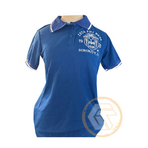 Camiseta Casual de Manga Corta 100% Algodón Personalizada al por Mayor Zeta Phi Beta, Ropa Fina para Hermandades, Camiseta Lisa Teñida para Mujeres - Product Image 1