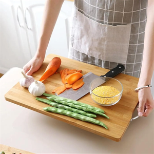 Tabla de Cortar Grande de Bambú Grueso y Ligero, Tabla de Cocina Premium, Duradera, Apta para Lavavajillas, Tabla para Preparar Alimentos - Product Image 5