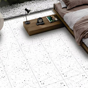 Baldosa de Porcelana Moderna de 60x120cm, Acabado Mate, Diseño Terrazo Blanco, para Pisos y Paredes, Ideal para Interiores de Hoteles de Lujo - Product Image 1