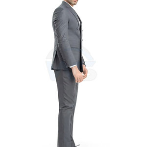 Costumes formels pour hommes, coupe ajustée, ensemble de costume d'affaires, blazer et pantalon, qualité supérieure, tissu doux, taille et couleur sur mesure, vente en gros - Product Image 5