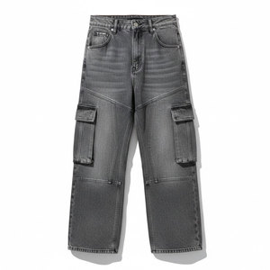 Vaqueros holgados para mujer, diseño personalizado, servicio OEM, pantalones de mezclilla de pierna ancha y corte relajado para uso diario y marcas privadas - Product Image 3