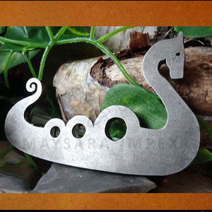Hand Forged High Carbon Steel Flint Steel Striker Traditional Bushcraft Survival <b>Tool</b> for <b>Fire</b> Starting for Camping - Product Image 2