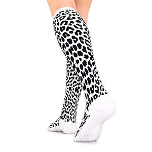Leopard Print <b>Compression</b> <b>Socks</b> Unisex Sports Athletic <b>Running</b> Nurse Travel Breathable <b>Socks</b> - Product Image 3