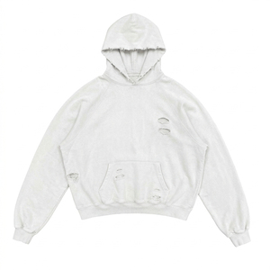 Hoodie tendance personnalisé avec logo imprimé, effet vieilli, décontracté, 100% tissu, délavé au soleil, effet délavé à l'acide, coupe oversize, unisexe - Product Image 1