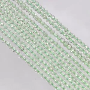 Perles de pierres précieuses en améthyste verte naturelle, micro-facettées, rondes, qualité AA, 2-2,5 mm, en fil - Product Image 5