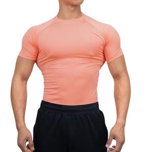 Camiseta Deportiva de Compresión para Hombre, Manga Corta, Secado Rápido, Transpirable, para Gimnasio, Entrenamiento, Running, Fitness, Cuello Redondo - Product Image 1
