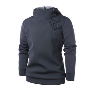 เสื้อสเวตเตอร์มีฮู้ดสำหรับผู้ชาย แขนยาวแบบถัก สีพื้น สไตล์ฤดูใบไม้ร่วง ดีไซน์ไม่มีซับใน - Product Image 6