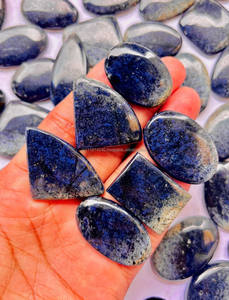 Cabochon de Dumortierite de haute qualité pierre précieuse de Dumortierite semi-précieuse naturelle dos plat taille personnalisable pour la guérison des Chakras - Product Image 2