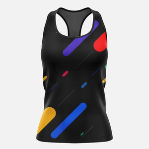 Hot Selling Latest Style Casual Women Sublimation Tank Top 100% Polyester Breathable Quick Dry High Quality Gym Fitness Wear - Product Image 1