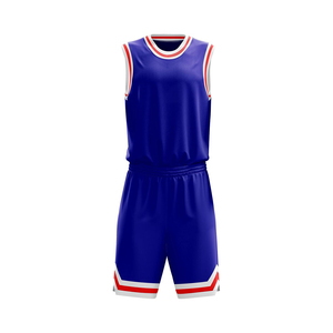 Tenues de basketball personnalisées pour hommes, maillots et shorts en polyester respirants et à séchage rapide, broderie 3D, ensembles de sublimation pour équipes - Product Image 6