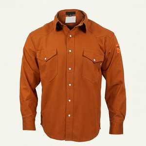 Custom Brand Fire Proof for 2 Safety 100% Cotton FR Twill <b>Welding</b> FRC Workwear Long-sleeved Work <b>Shirt</b> - Product Image 1