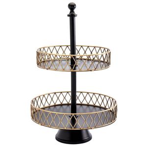 Cesta de frutas decorativa clásica de hierro para mostrador de cocina, organizador de mesa de comedor para exhibir frutas frescas, marca privada - Product Image 1