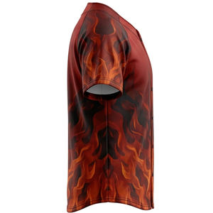 Camiseta de Béisbol Sublimada a Medida, con Botones, Tejido Transpirable de Alto Rendimiento, Personalizable para Clubes y Equipos Deportivos - Product Image 4