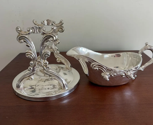 Crisol de metal plateado pulido clásico con asa, base de pedestal con adornos ornamentados, quemador de incienso de latón hecho a mano de primera calidad - Product Image 5