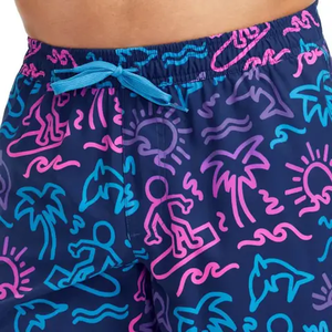 Shorts de Playa para Hombre, Nuevo Diseño, 100% Algodón, Cierre con Cordón, Cintura Alta, Color Sólido, Tejido de Punto Transpirable, con Bolsillos - Product Image 4