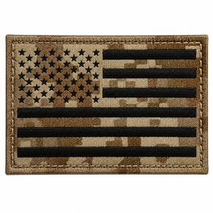 Parches Bordados Americanos con Bandera, Lentejuelas Ecológicas, Tela de Sarga, Insignia Táctica Punisher, Estilo Gancho y Bucle para Gorra - Product Image 5