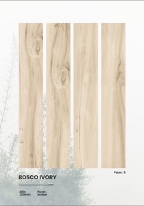 200x1200mm Bosco Ivory Wood Look Porcelain Tile with Punch Surface - Product Image 2