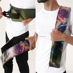 เข็มขัดยกน้ำหนักสไตล์ใหม่เข็มขัดอะนิเมะสำหรับยกน้ำหนักหนังวัวหัวเข็มขัดโลหะ - Product Image 6