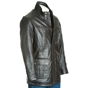 Abrigo Largo de Piel de Oveja para Hombre, Resistente, Cortavientos, Cálido, Robusto, Transpirable, para Invierno - Product Image 5