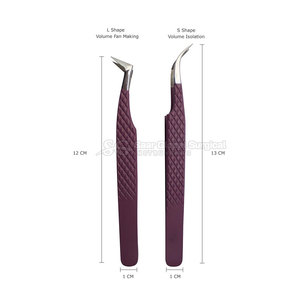 Pinzas para Pestañas SAAR GLOBAL SURGICAL de Acero Inoxidable de 10 mm, Cómodas, Diseñadas para Sesiones de Pestañas Largas, Precisión Estable y Suave - Product Image 3