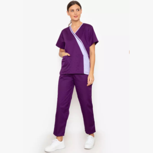 Conjunto de Uniforme Médico de Alta Calidad para Mujer, 2 Piezas, Tejido de Poliéster/Algodón, Transpirable, para Uso Hospitalario - Product Image 4