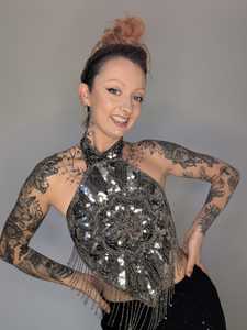 Flecos de Cuentas de Vidrio Onduladas, Borlas Decorativas para Vestidos de Espectáculo, Disfraces de Carnaval, Decoración Artesanal - Product Image 4