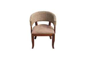 Elegant Handwoven Chair Set with Wooden Table for Living Room - Product Image 2
