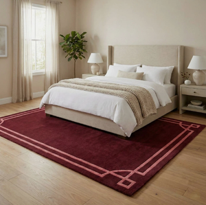 พรมขนสัตว์ทอมือแบบทัฟท์-พรมทันสมัยรักษ์โลกกันลื่น นุ่มสบาย ป้องกันแบคทีเรีย สำหรับบาร์ ห้องละหมาด เด็ก ผู้ใหญ่ - Product Image 5