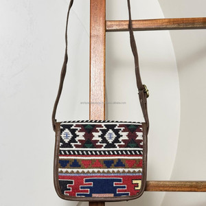 Suministro de fábrica, nuevo bolso de hombro con patrón Tribal de moda para mujer, bolso de diseñador de moda, bolsos cruzados de lujo de cuero genuino - Product Image 5