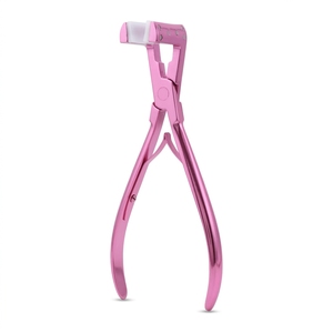 Pinza de Presión para Extensiones de Cabello con Cinta Adhesiva de Salón Premium, con Mordazas de Protección de Silicona, 7 Pulgadas de Longitud, Acero Inoxidable, Doble Resorte - Product Image 1