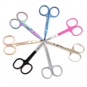 Small <b>Nail</b> <b>Scissors</b> Multipurpose Stainless Steel Cuticle Manicure Fingernail Toenail Beauty <b>Scissors</b> Round Handle Sharp Blade - Product Image 1