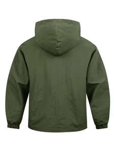 Vestes coupe-vent à demi-zip avec logo personnalisé pour hommes - Sports de plein air, respirantes, écologiques, coupe régulière, en polyester - Product Image 2